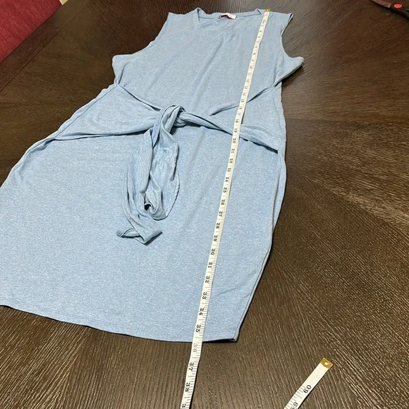 PINK LILY LIVING FOR IT BLUE BODYCON TANK DRESS, Women’s Large - Picture 7 of 9